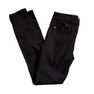 H&M‎ Women's Size 4 Black Skinny Jeans Slit Hem
